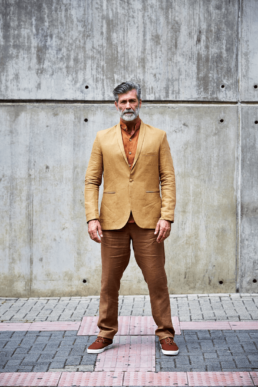 Paletó de linho, calça de linho, camisa de linho , para Fernando Horn, feito por Luan Valloto, slow fashion